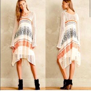 Anthropologie Sleeping On Snow Knit Dress